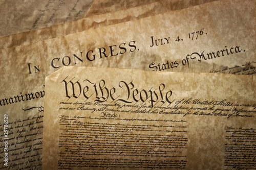 Photo: Close-up of the U.S. Constitution Close-up of the U.S. Constitution
