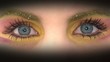 Colorful painted eyes