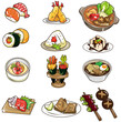 cartoon Japanese food icon