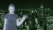 Hologram of a woman