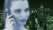 Hologram of a woman