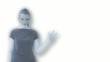 Hologram of a woman