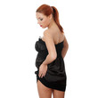 Beautiful woman in sexy elegant dress