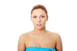 Beautiful young caucasian woman portrait