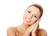 Beautiful young caucasian woman portrait
