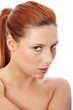 Beautiful young caucasian woman portrait