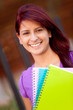 Female student smiling