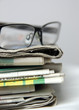 newspapers and glass