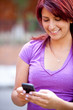 Girl texting on the phone