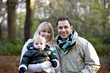 Portrait of a family and their son