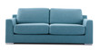 cutout blue couch