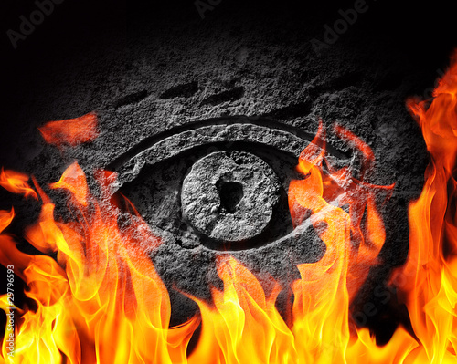 Photo: Stone fire eye Stone fire eye