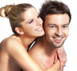 Foto: Closeup portrait of a happy smiling couple Closeup portrait of a happy smiling couple