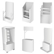 New 6 white display. Vector illustration