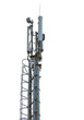 Telecommunication tower isolated on white