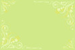 pale green floral blank