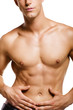 Healthy muscular young man. Isolated on white background. Healthy muscular young man. Isolated on white background.