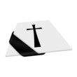 karte/schleife (s) kreuz I