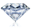 Realistic diamond illustration