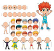 Avatar boy, vector illustration, isolated objects. Avatar boy, vector illustration, isolated objects.