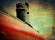 Old submarine grunge background