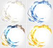 abstract color full backgrounds with glowing lights