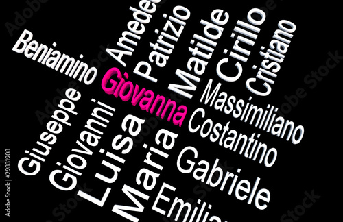 Illustration: Onomastico: Giovanna Onomastico: Giovanna