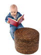 Baby reading book
