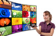 Tv-Panel with a woman