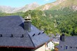Panticosa village high view slate roofs Pyrenees Panticosa village high view slate roofs Pyrenees
