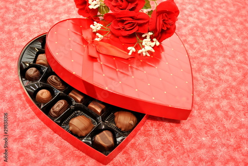Photo: Chocolates and Red Roses Chocolates and Red Roses