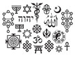 Mystique Symbols set VI. Oriental Sacral Religious Symbols