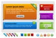 Vector web message box or sign board.