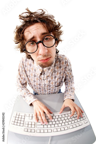 Photo: Miserable office worker Miserable office worker