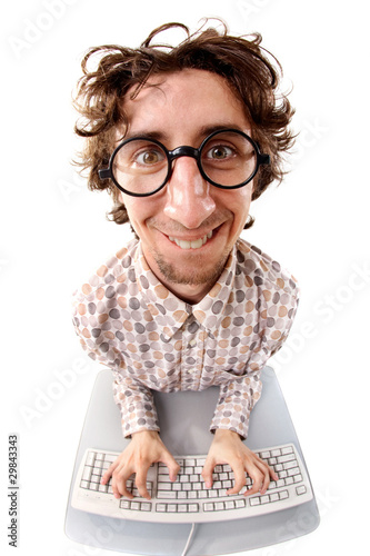 Photo: Enthusiastic office worker Enthusiastic office worker