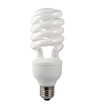 Energy Saving Lightbulb Isolated on White