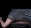 Dead blonde body in suitcase