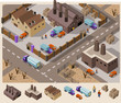 Factory Area  Isometric Vector