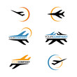 Airline travel plane flight company logo template Airline travel plane flight company logo template