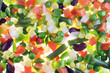 Slices of vegetables macro Slices of vegetables macro