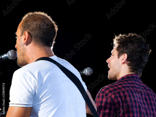 Photo: Two singers Two singers