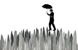 Photo: Walking across knives Walking across knives