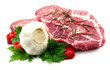 Crude meat with spice
