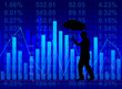 banker and finance graphs