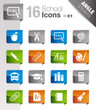 Angle Stickers - School Icons 01