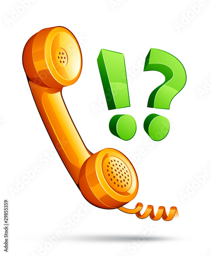 Vector: téléphone contact téléphone contact