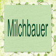 schild, begriff: milchbauer, landwirt