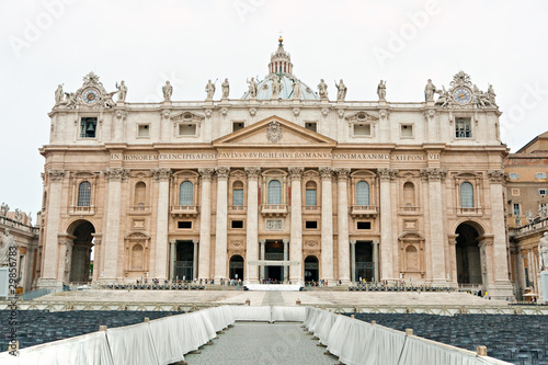 Photo: San Peter basilica, Rome, Italy. San Peter basilica, Rome, Italy.
