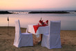 Romantic beach dinner Romantic beach dinner