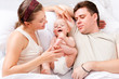 Photo: Mom, dad and baby Mom, dad and baby